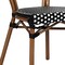 Flash Furniture Lourdes Thonet French Bistro Stack Chair Natural/White PE Rattan and Bamboo Alum Frme, Natural, 2PK 2-SDA-AD642002S-BKWH-NAT-GG - alternate 2